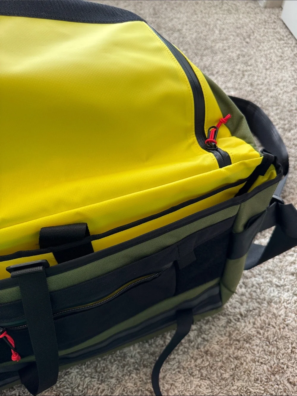Topo Designs Olive Green Messenger/Computer Bag with Adjustable Strap